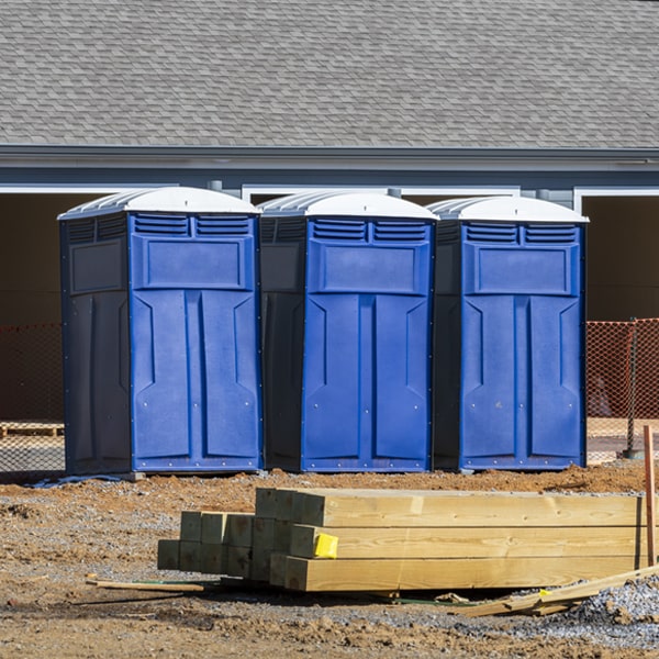 do you offer hand sanitizer dispensers inside the porta potties in Mustang